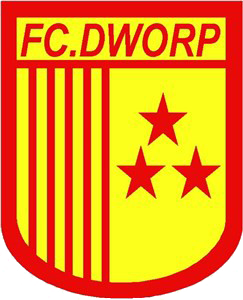 Dit is het logo van Dworp waar ik voetbal. Het logo van de club bestaat uit rood geel.