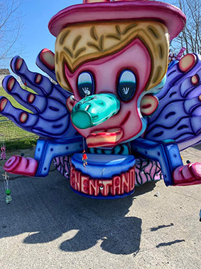 Dit is de chaar van carnaval 2024 van mijn groep