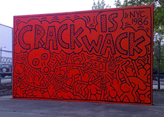 het kunstwerk crack is wack ui 1986