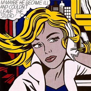Het kunstwerk m-maybe van Roy Lichtenstein uit 1965
