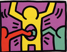 Het kunstwerk pop shop uit 1987
