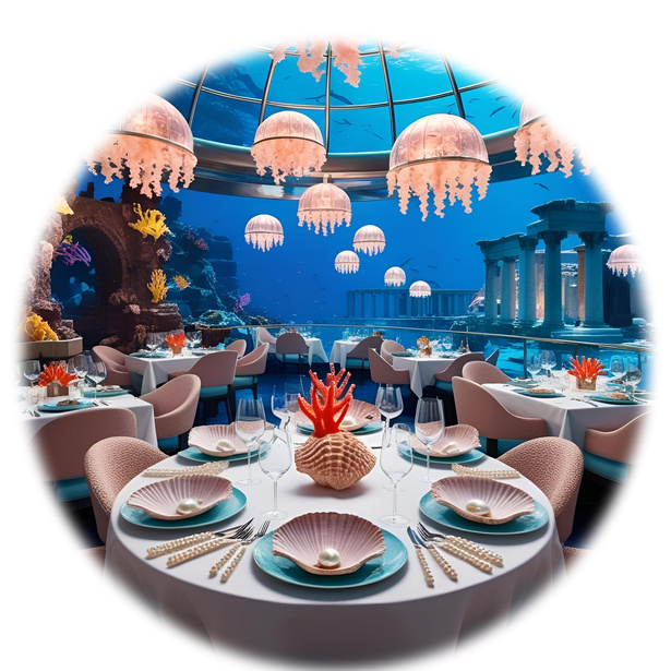 de sfeer in het restaurant
