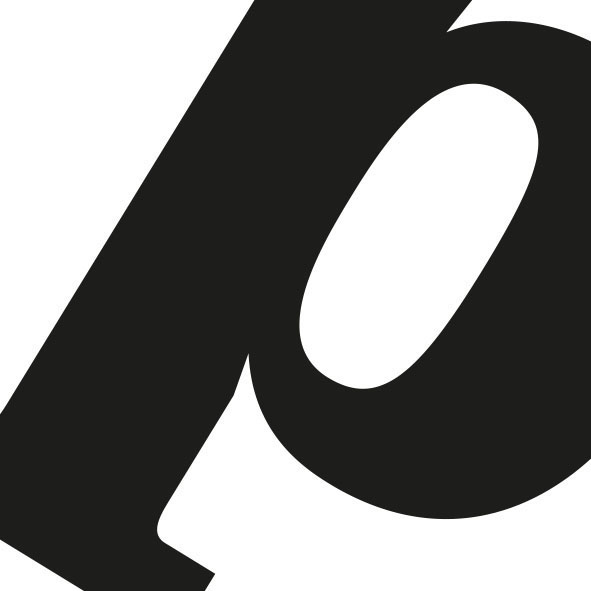 abstractie van de letter p in het lettertype clarendon