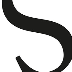 abstractie van de letter s in het lettertype franklin gothic book